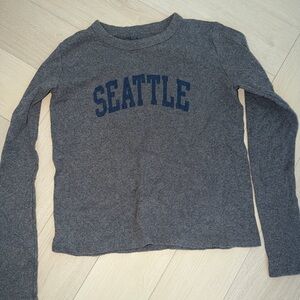 Brandy Melville Gray Seattle Top